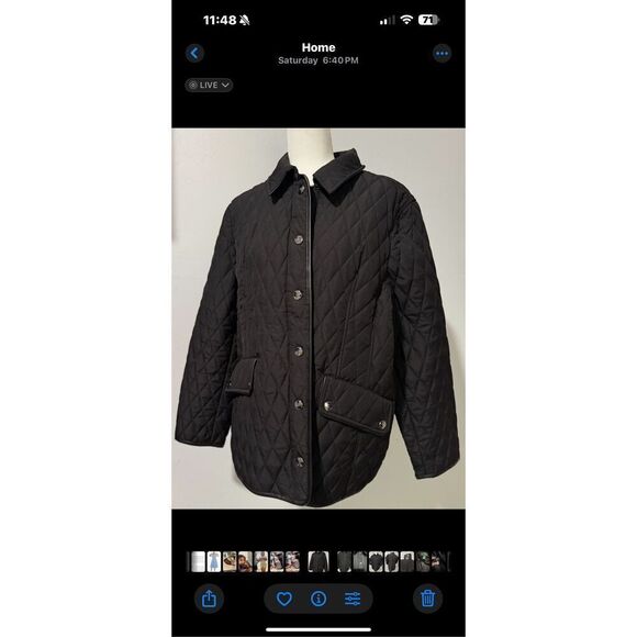 Chico’s Quilted black mid length XL jacket - Picture 11 of 11